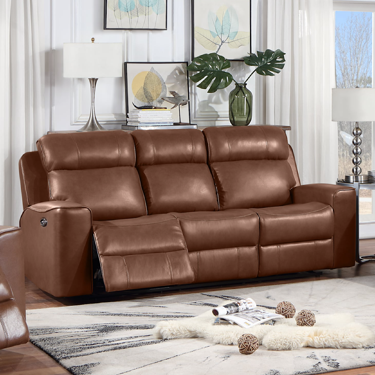 New Classic Furniture Elias Dual Reclining Sofa 