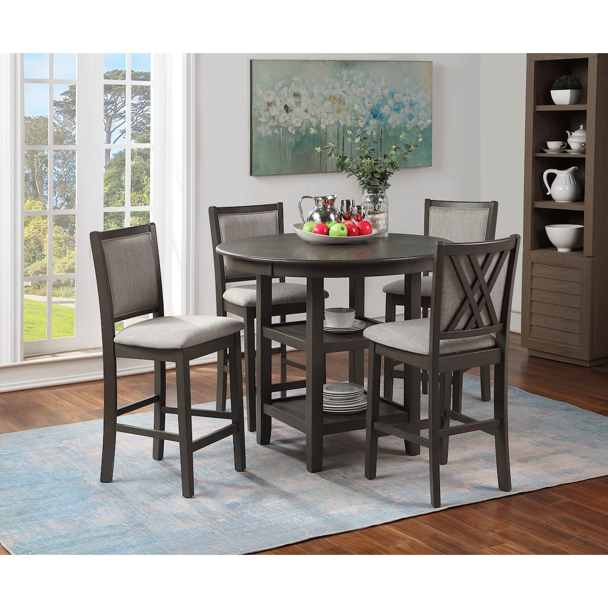 New Classic Furniture Amy Counter Height Dining Set