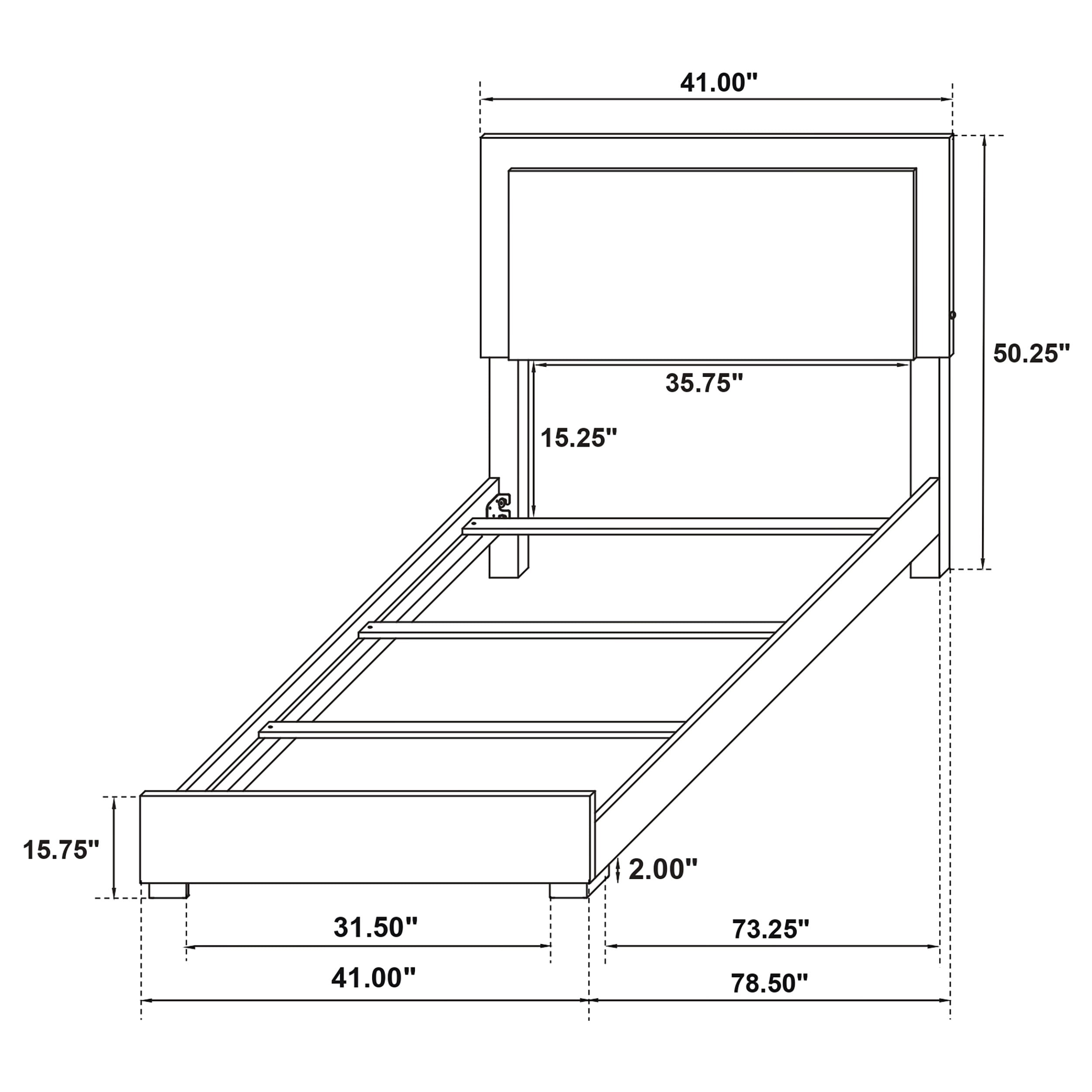 Coaster Marceline Marceline LED Panel Bed