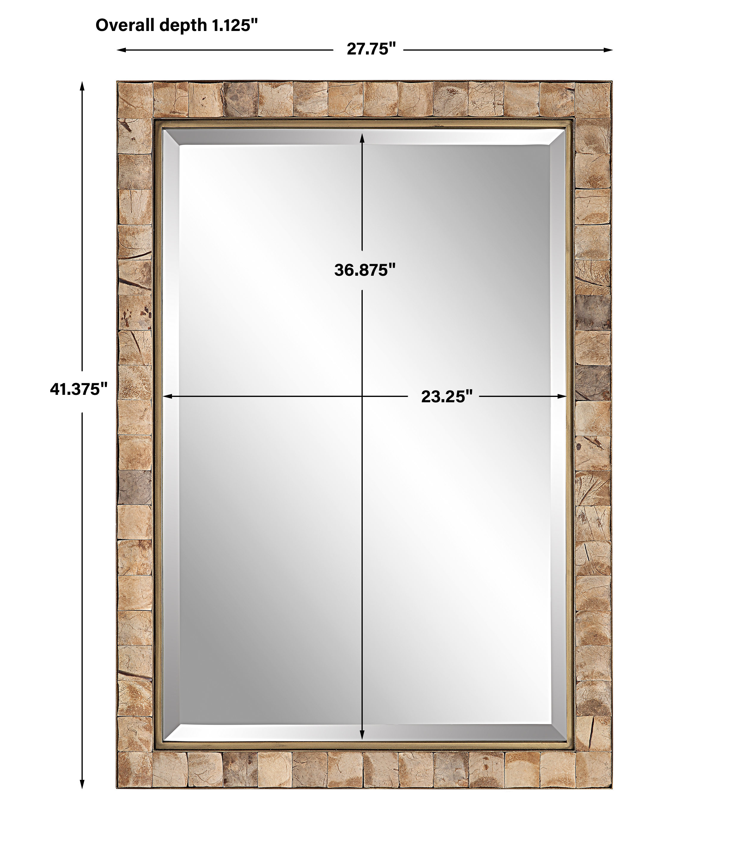 Uttermost Cocos Cocos Coconut Shell Mirror