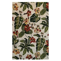 Cove 3001 Ivory Tropical Island Area Rug