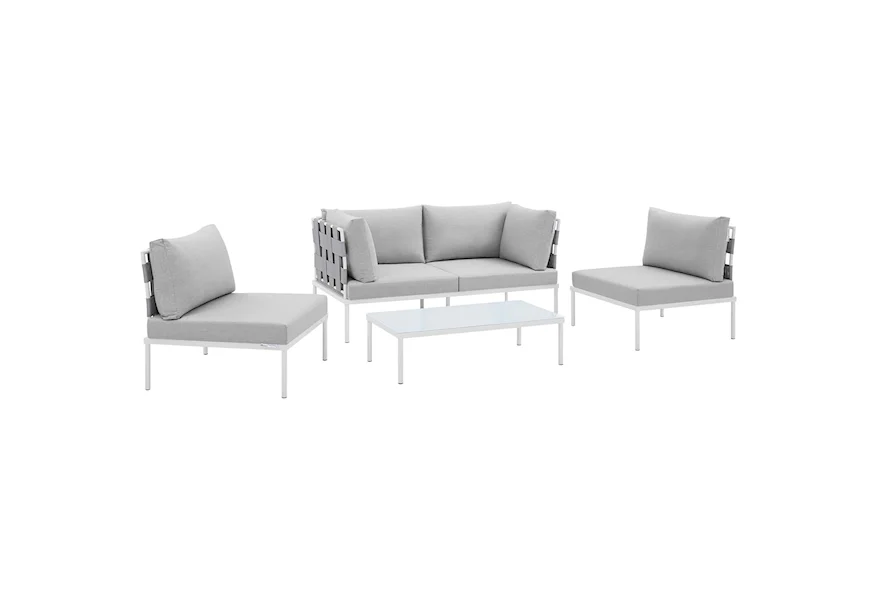 Harmony Outdoor 4-Piece Seating Set by Modway at Value City Furniture