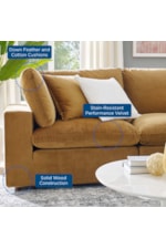 Modway Commix Outdoor 5-Piece Sectional Sofa