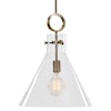 Uttermost Lighting Fixtures - Pendant Lights Imbuto Funnel Glass 1 Light Pendant