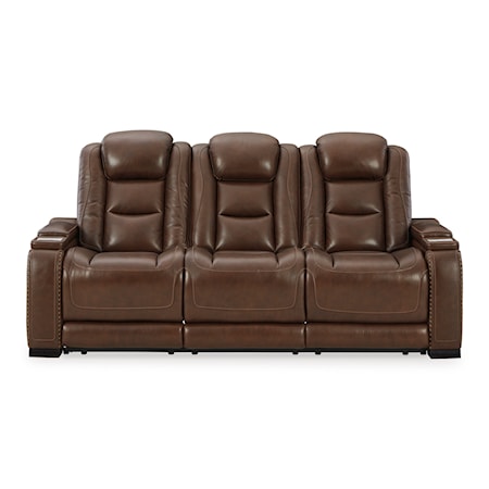 Power Reclining Sofa with Adj Headrests