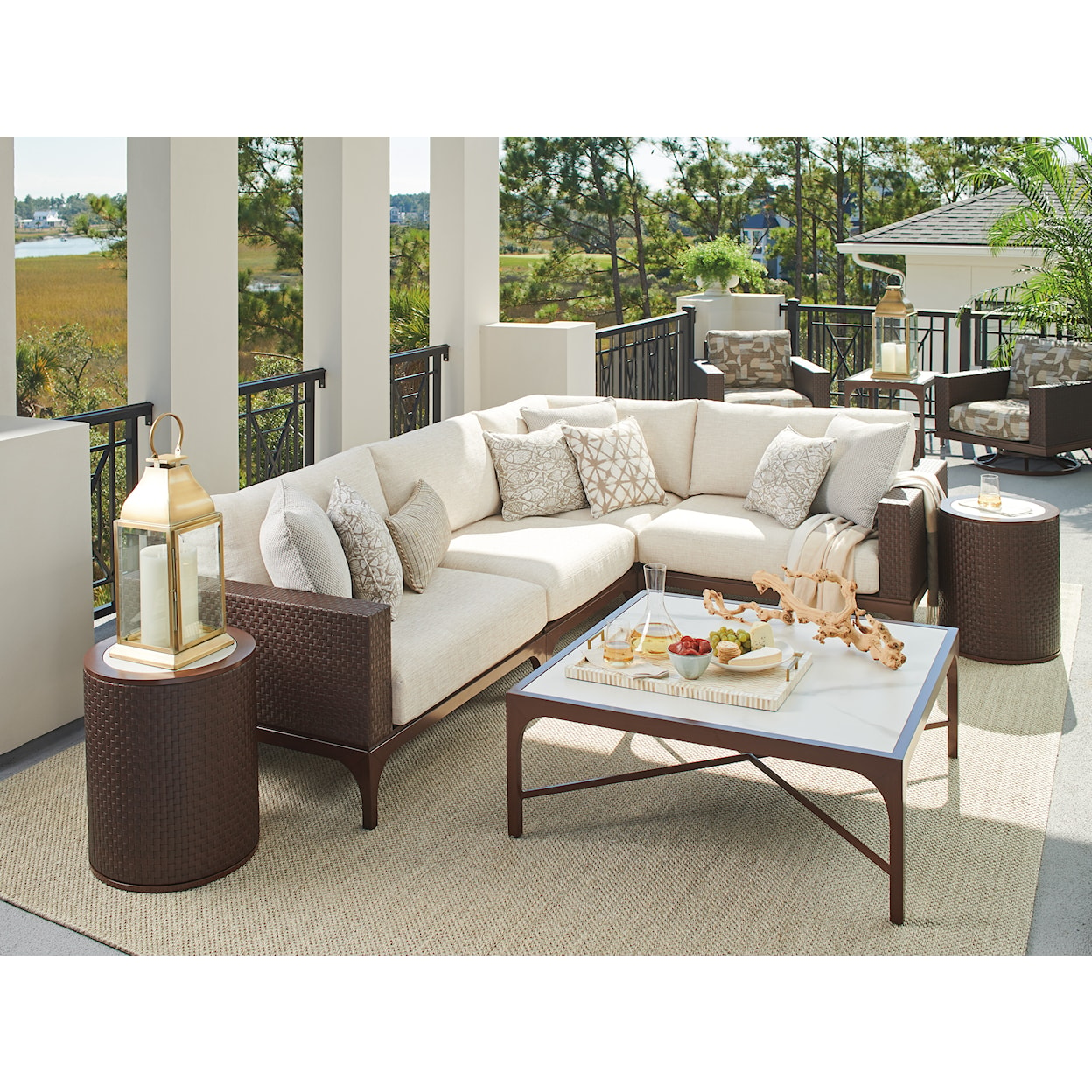 Tommy Bahama Outdoor Living Abaco 4-Piece Sectional Sofa