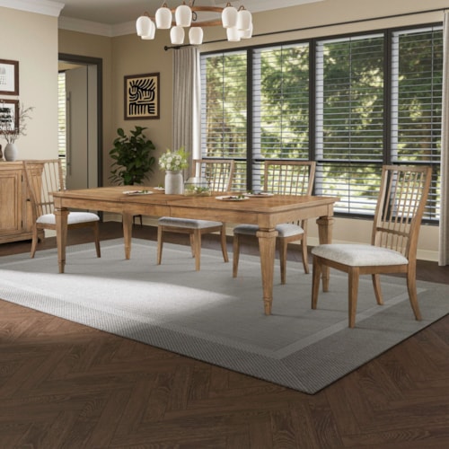Traditional 5-Piece Rectangular Table Set