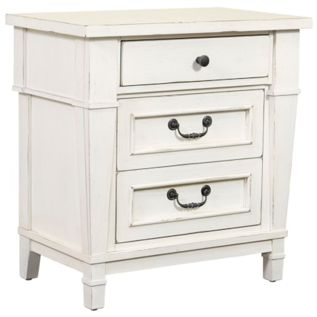Nightstand with 3 Drawers
