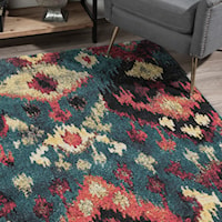 Teal 9'6"X13'2" Rug