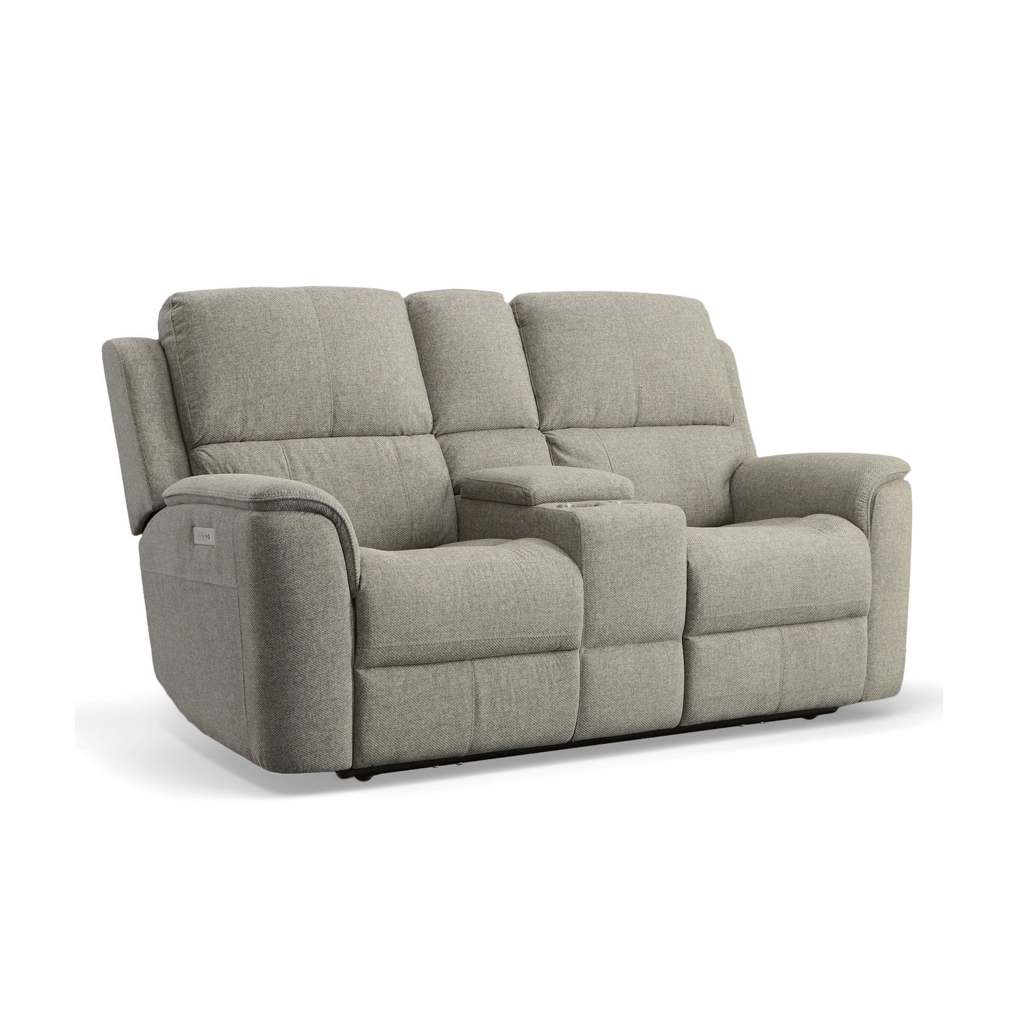 Flexsteel Aarons 000028379681 Power Headrest Lumbar Reclining Loveseat Crowley Furniture Mattress Reclining Loveseats