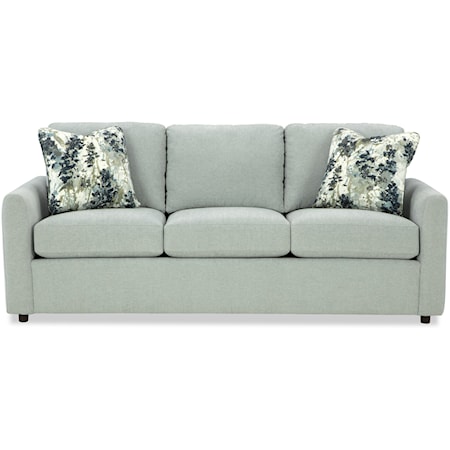 Contemporary Queen Sleeper Sofa with Track Arms