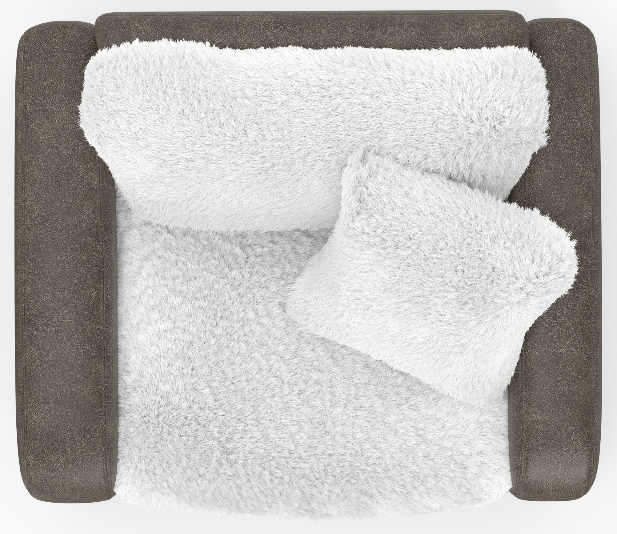 Jackson Furniture Snowball Faux Fur Chair and a Half