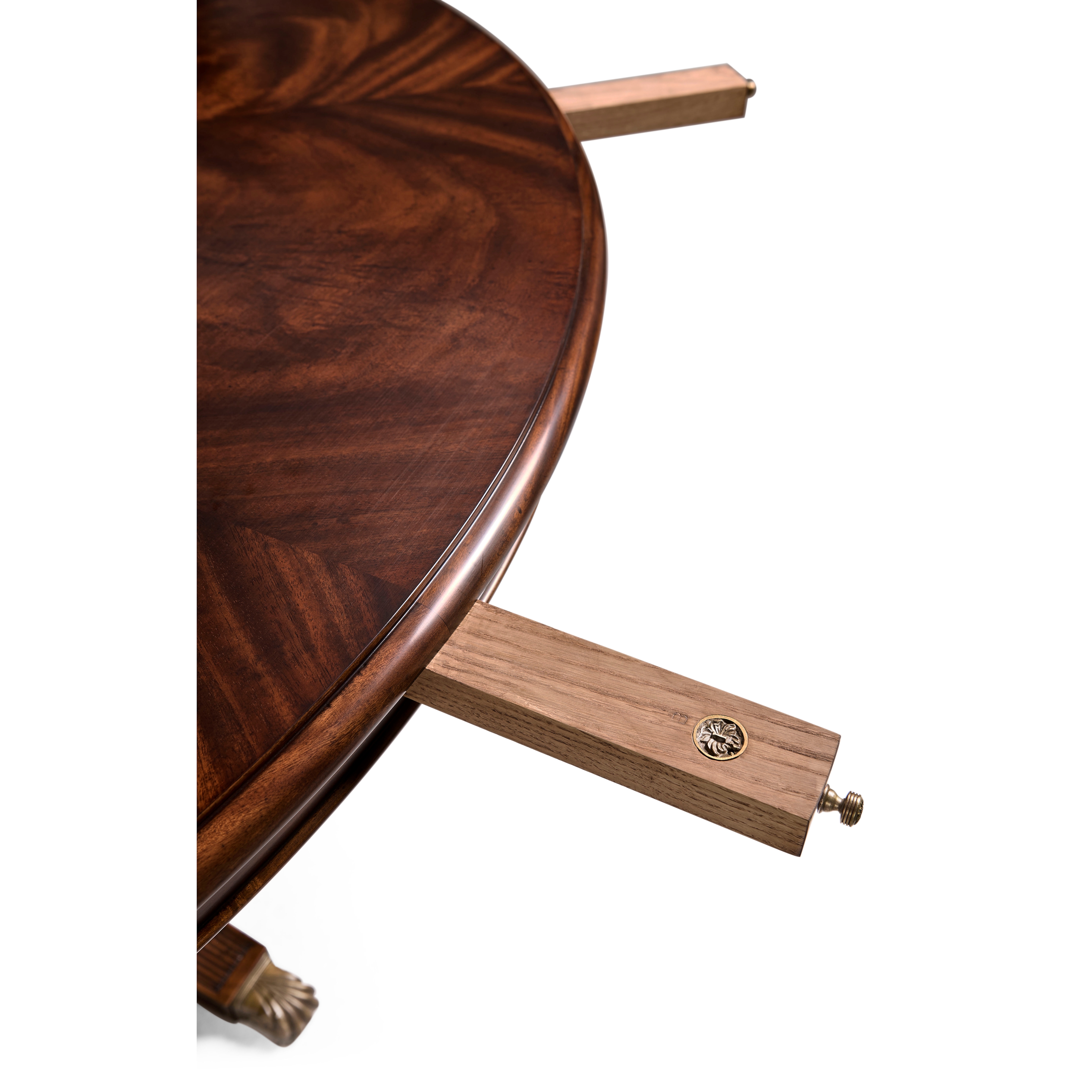 Jonathan Charles JC Traditional 66" Mahogany Extending Circular Dining Table