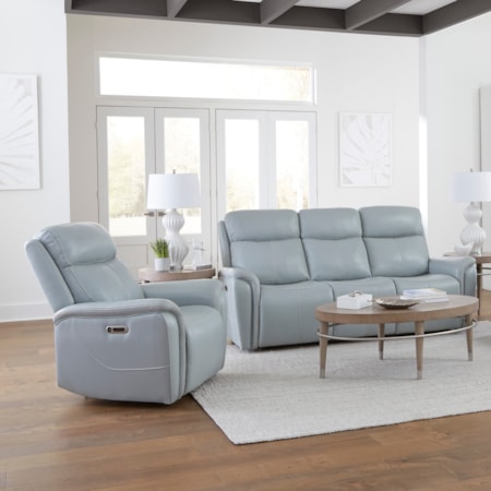 Power Reclining Sofa and Recliner Set
