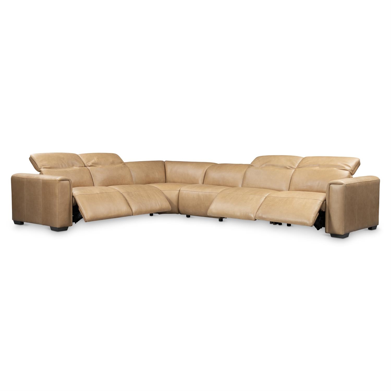 Billings Leather Power Motion Sectional
