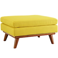 Upholstered Fabric Ottoman