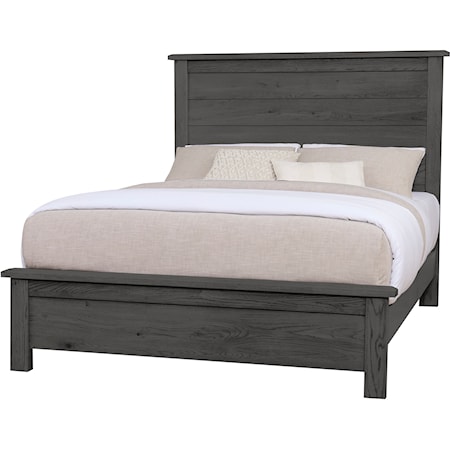 Casual Queen Farmhouse Bed with Low-Profile Footboard