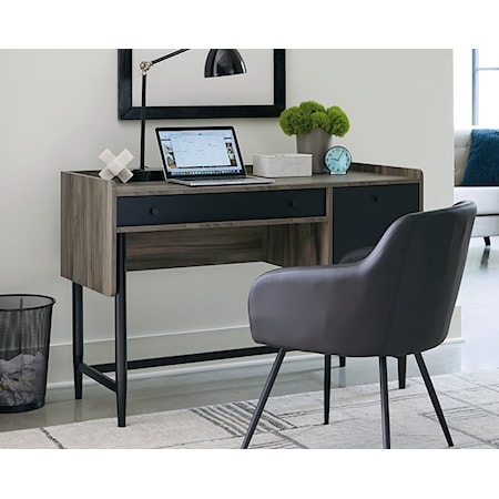 Contempory Modern Writing Desk with File Drawer