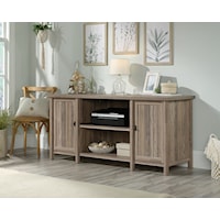 Cottage 2-Door Home Office Credenza with Slide-Out Shelf