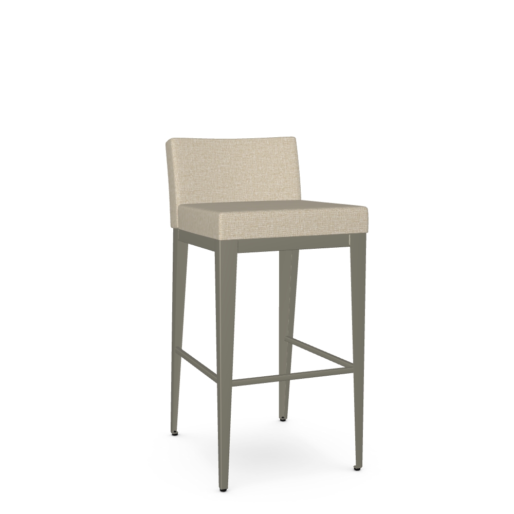 Low Back Upholstered Bar Height Stool