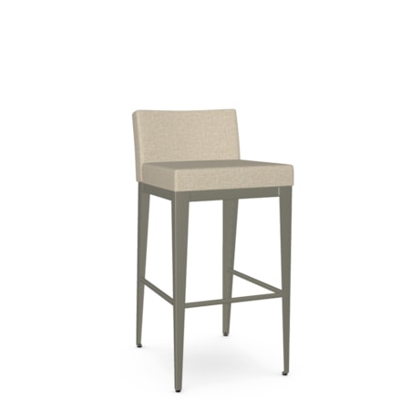 Low Back Upholstered Bar Height Stool