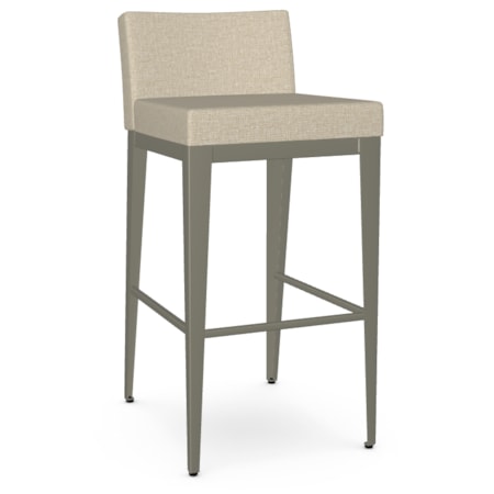 Low Back Upholstered Bar Height Stool