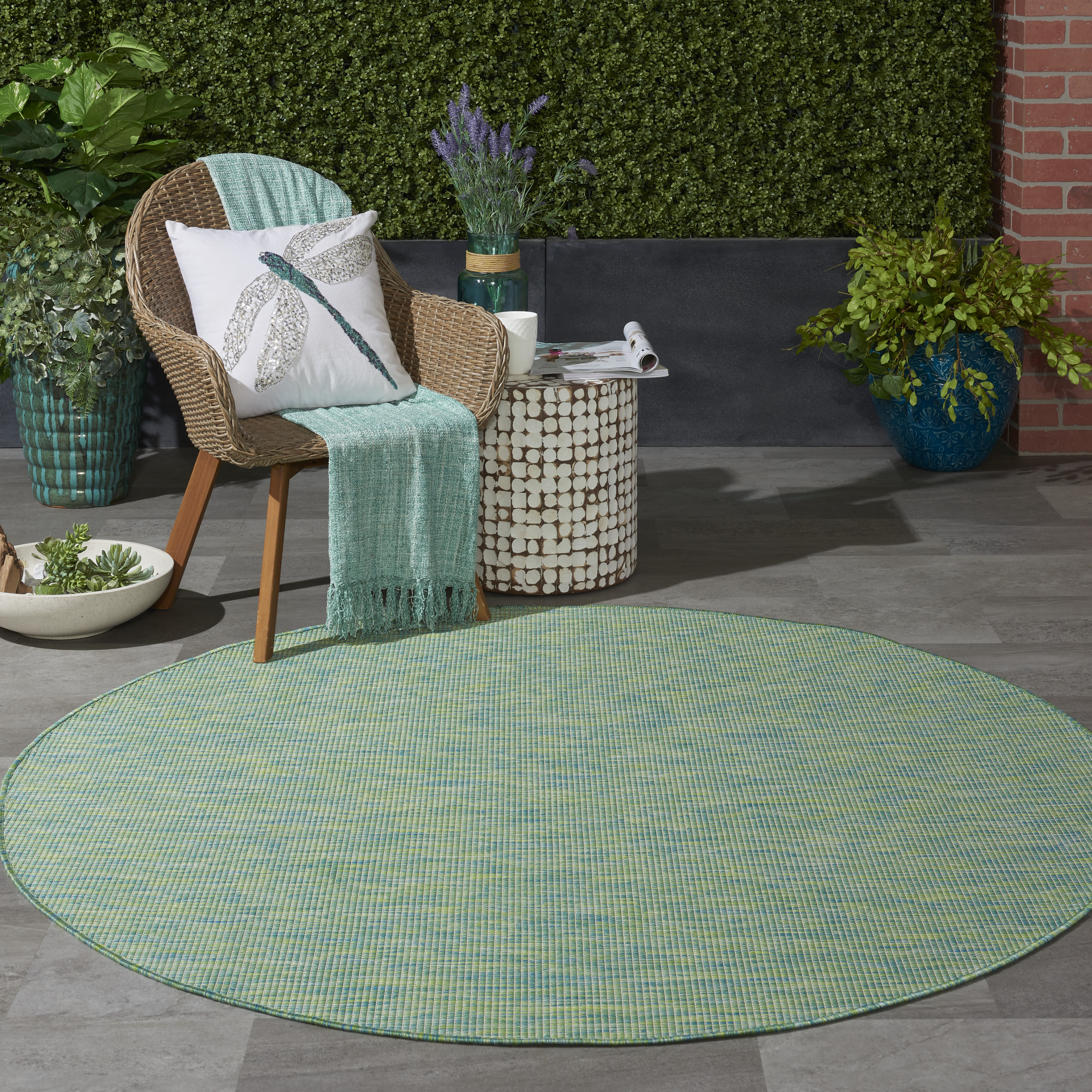 Nourison Positano 6' Round  Rug