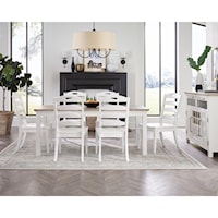 Cottage-Style 7-Piece Dining Set