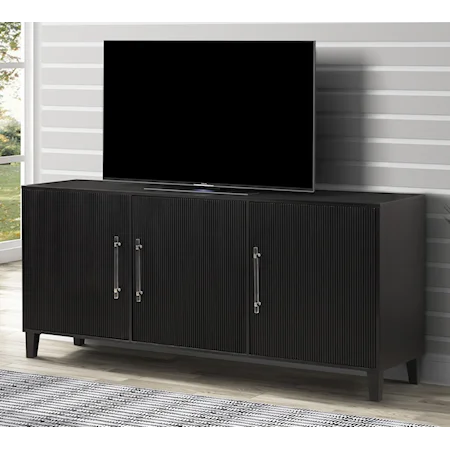 Transitional 68 in. TV Console with Cord Management