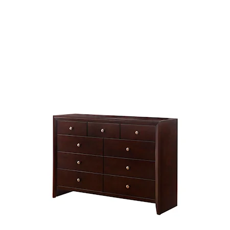 Contemporary 9-Drawer Dresser