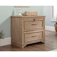 Farmhouse Two-Drawer Lateral File Cabinet with Locking Drawers