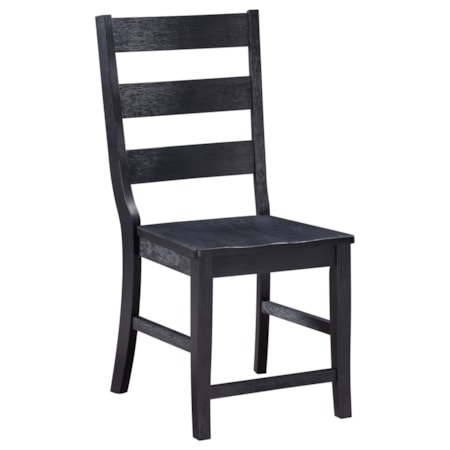 Newport Ladder Back Wood Dining Side Chair