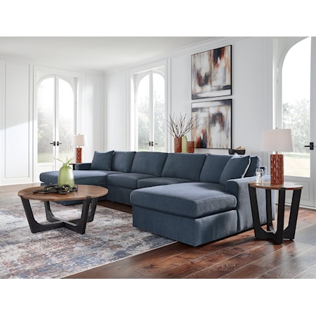 4-Piece Double Chaise Sectional