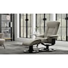 Fjords by Hjellegjerde Classic Comfort Collection Bergen R Large Manual Recliner W/ Footstool