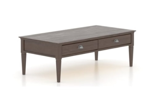 Transitional Littoral Rectangular Coffee Table with Storage