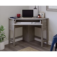 Cottage Corner Computer Desk with Drop- Front Keyboard/Mousepad Drawer