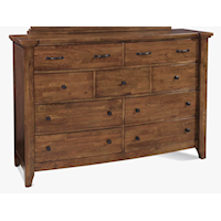 Contemporary 9-Drawer Dresser with Cedar-Lined Drawers