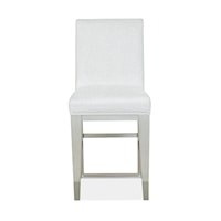 Contemporary Counter Height Upholstered Bar Stool