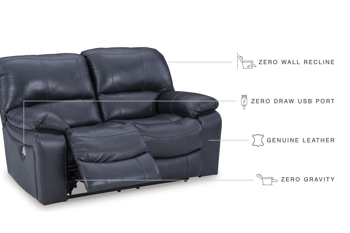 Signature Design by Ashley Leesworth Reclining Power Loveseat