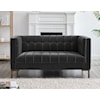 Steve Silver Isaac Gray Velvet Loveseat