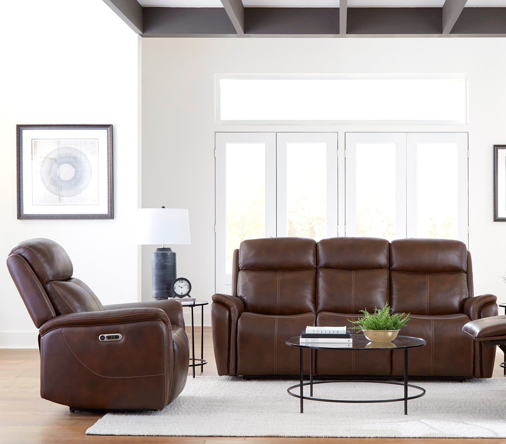 Parker Living Cascade Power Reclining Sofa and Recliner Set