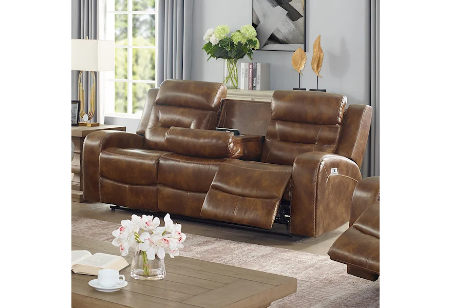 Dallas Power Reclining Sofa by New Classic at Wilson's Furniture