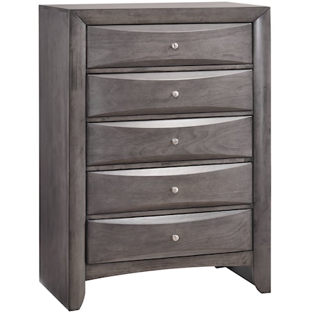 Transitional 5-Drawer Chest