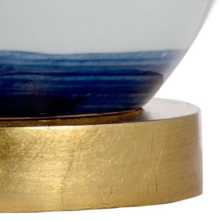 Blue And White Swirl Lamp