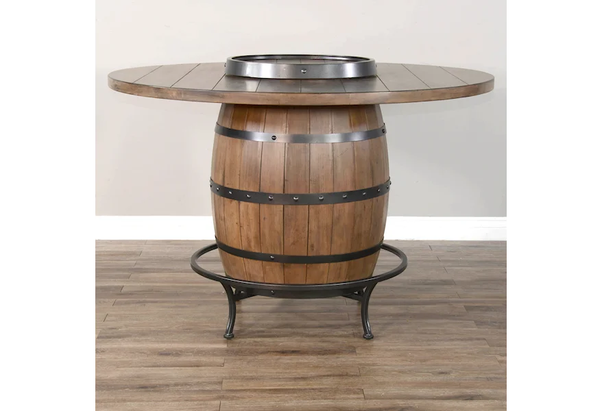Doe Valley Round Pub Table by Sunny Designs at Conlin's Furniture