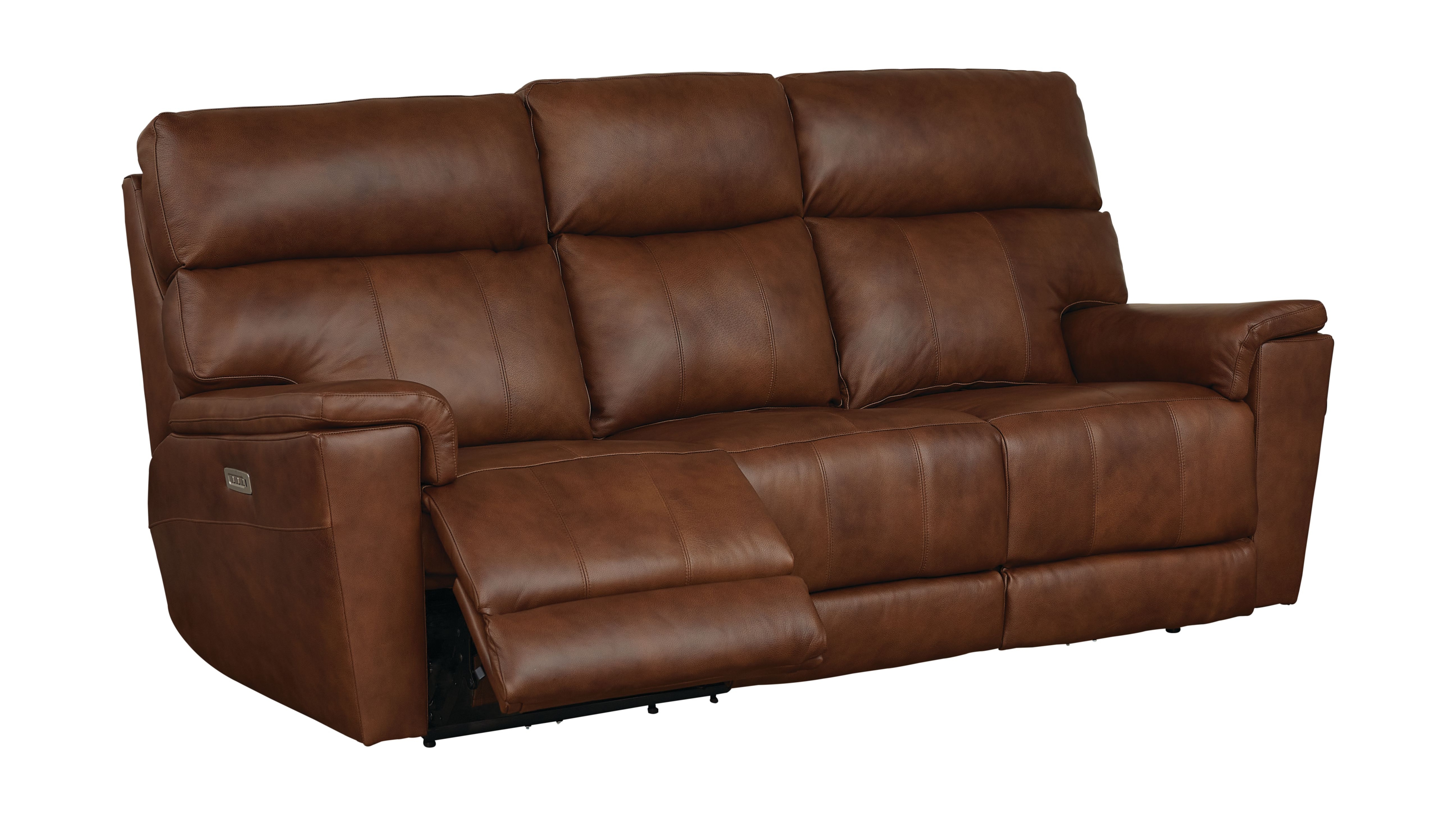 Bassett Club Level Beaufort 2058P72 72338LC Casual Power Reclining Sofa with Power Headrests