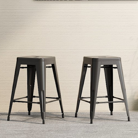 Set of Two 24" Stools