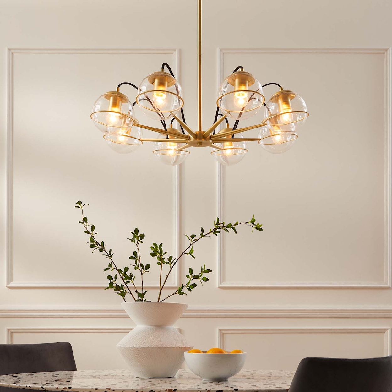 Modway Hanna 8-Light Chandelier