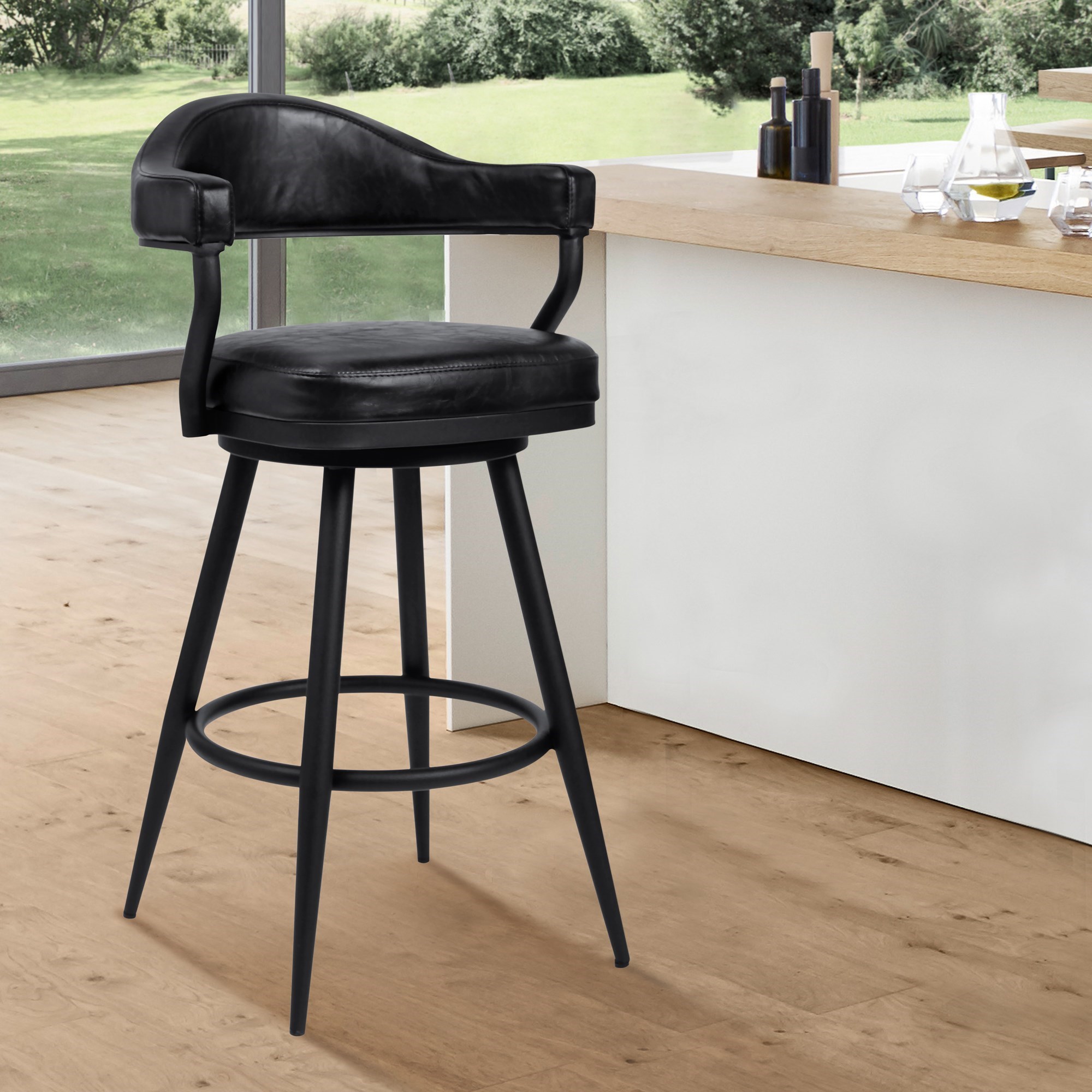 Armen Living Justin 26" Counter-Height Stool