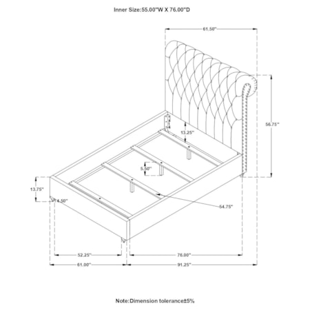 Devon Full Panel Bed